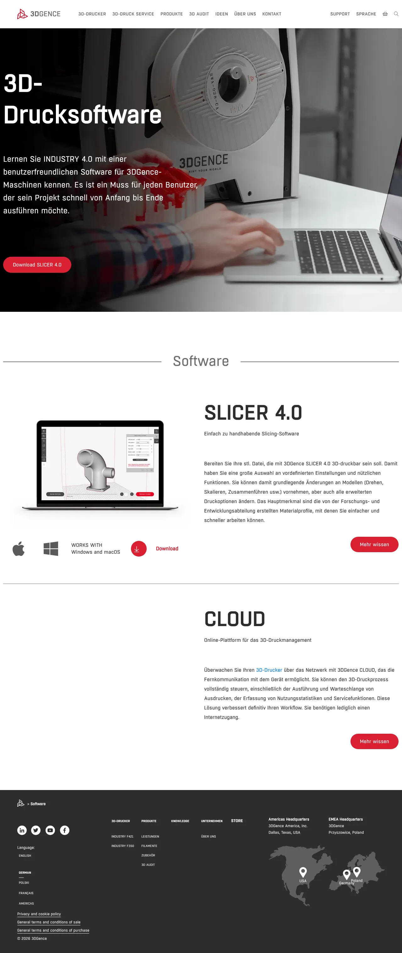 3DGence SLICER 4.0 & CLOUD