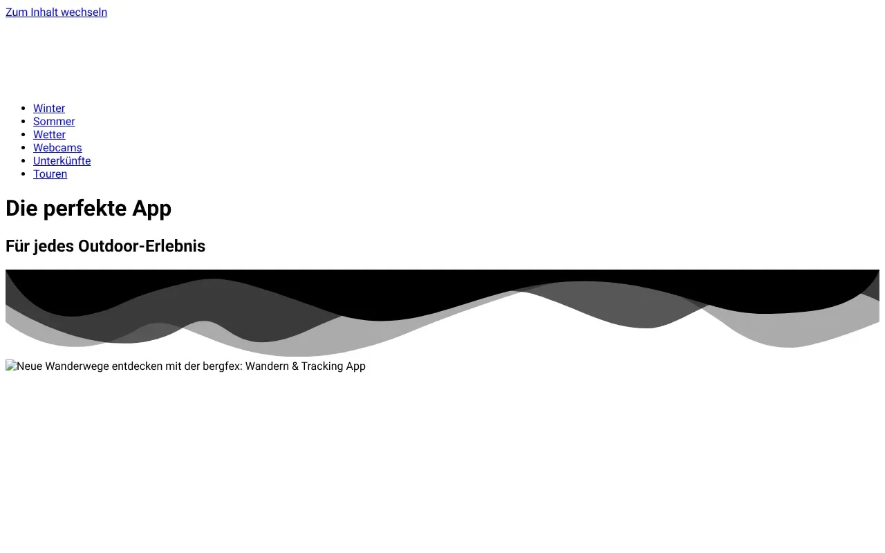 bergfex Outdoor-Apps