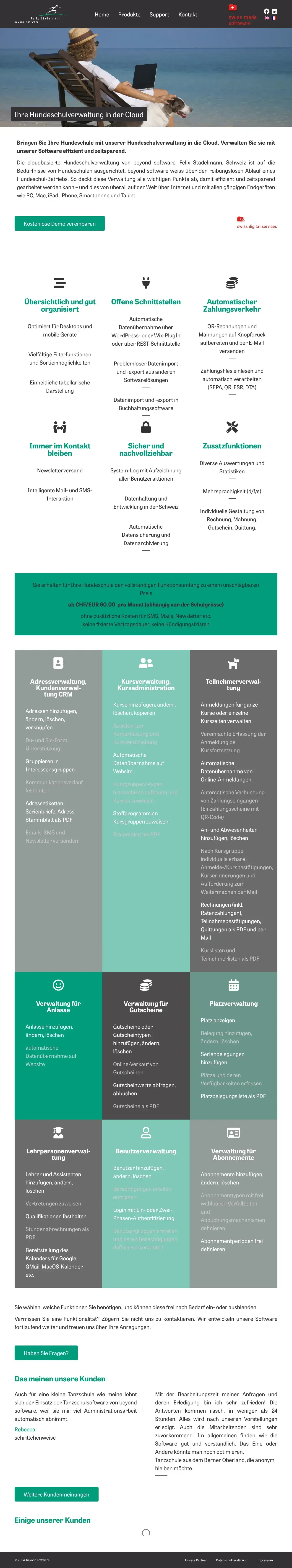 beyond software Hundeschulverwaltung