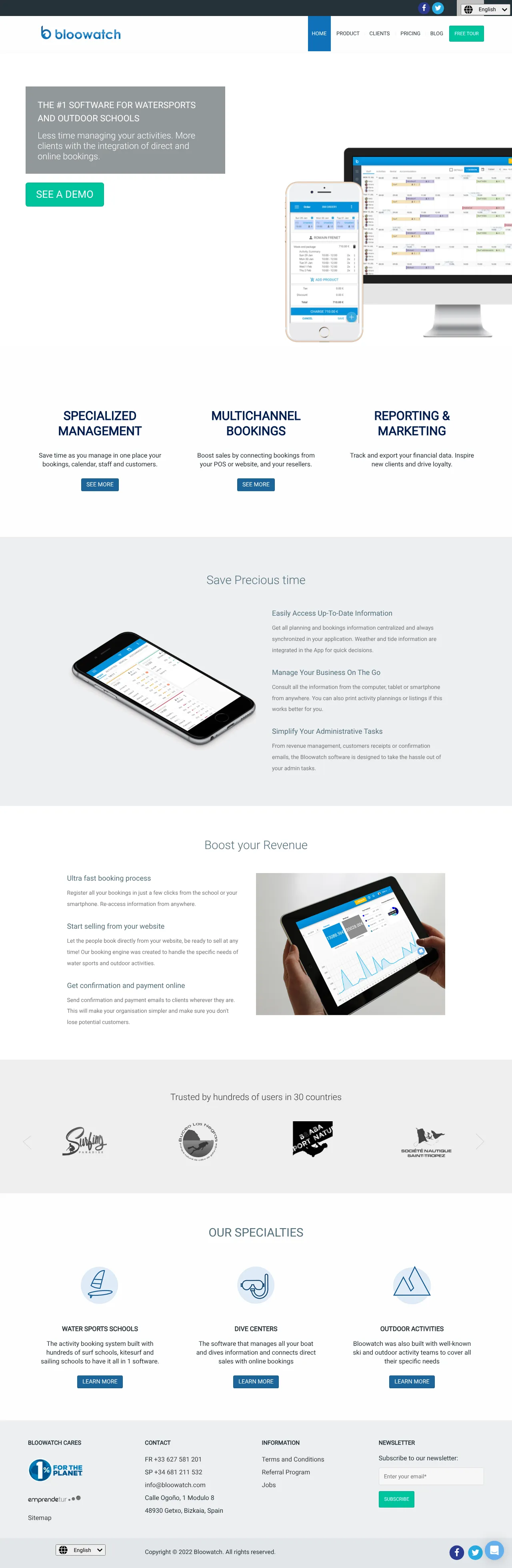 Screenshot von Bloowatch