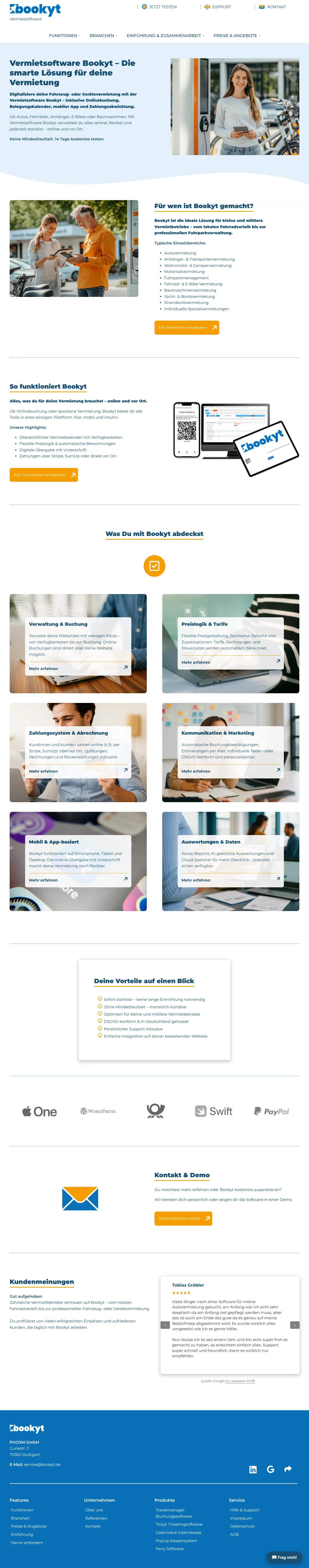 Screenshot von Bookyt