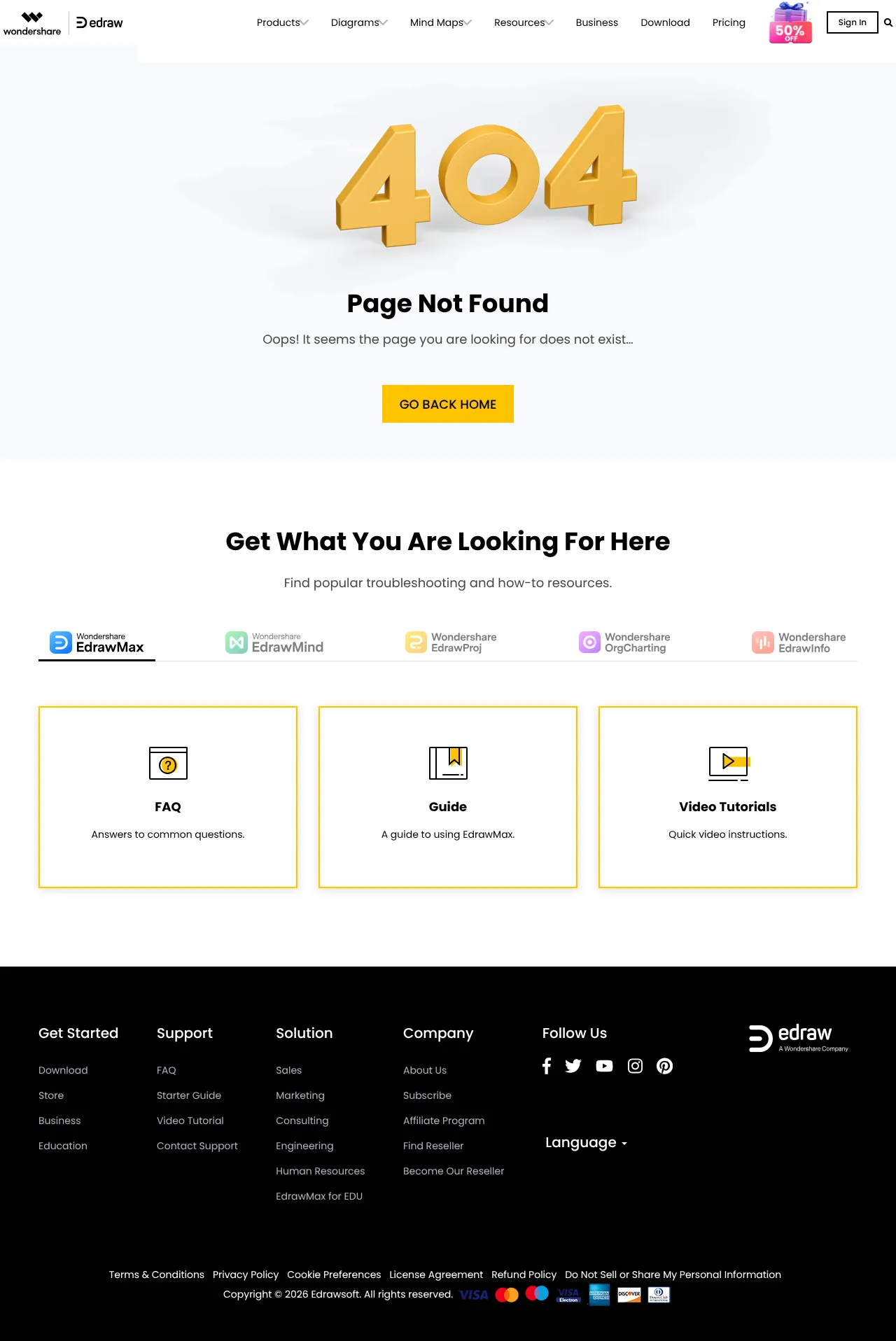 Screenshot von EdrawMax