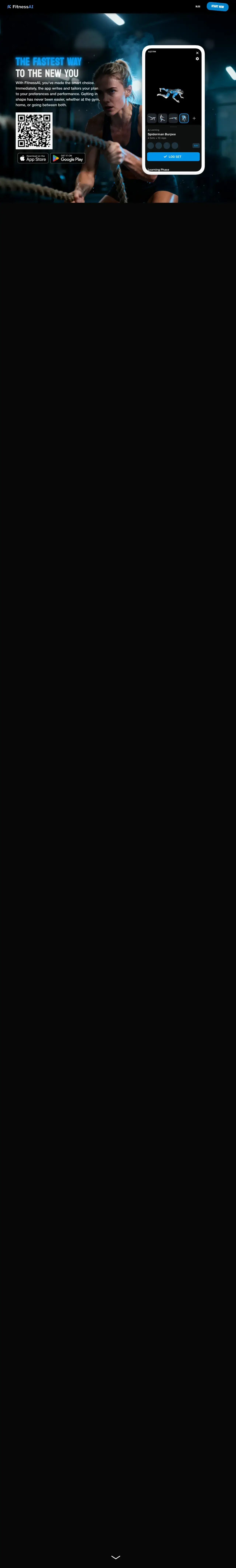 Screenshot von FitnessAI