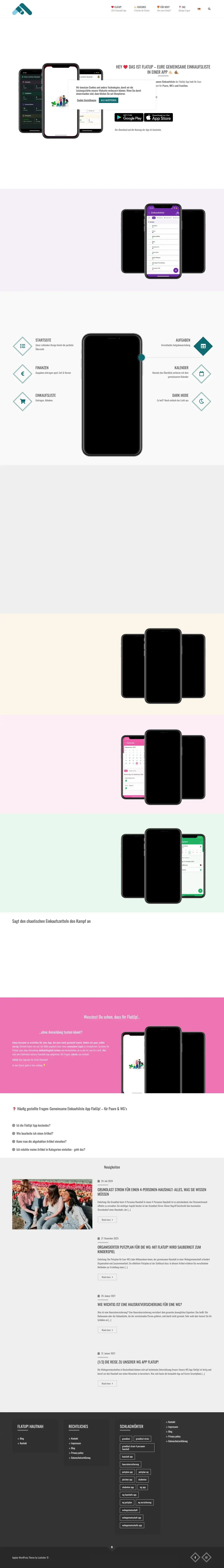 Screenshot von FlatUp!