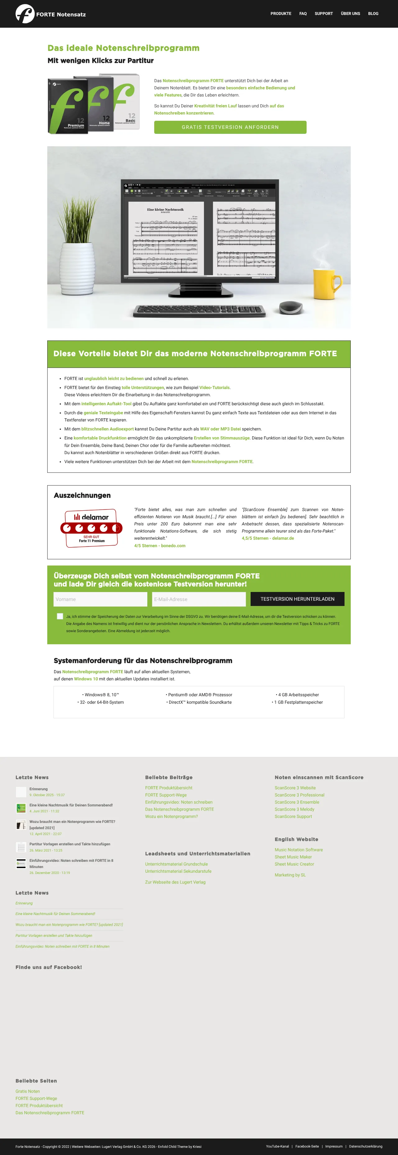 Screenshot von FORTE