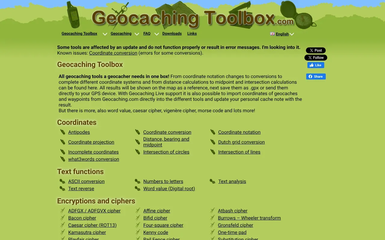 Geocaching Toolbox