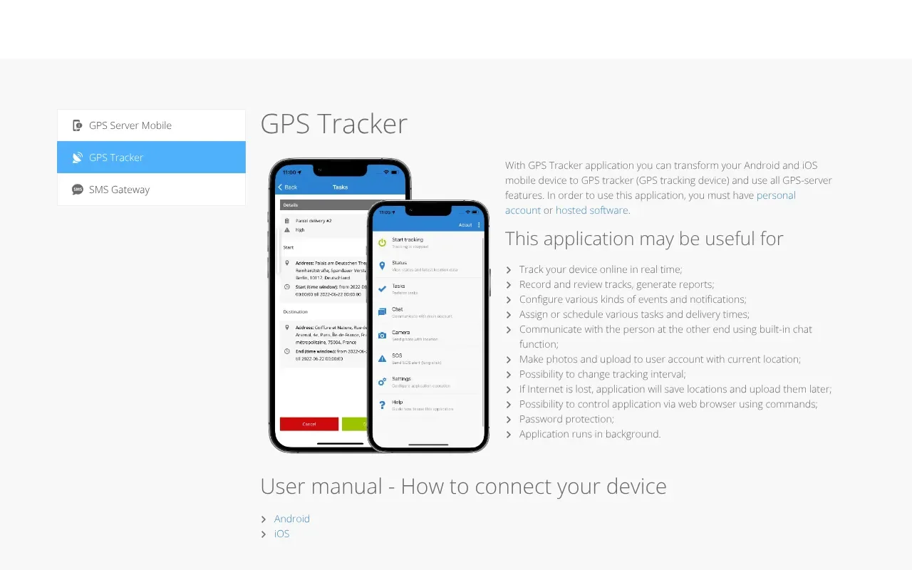 GPS-server.net GPS Tracking Software