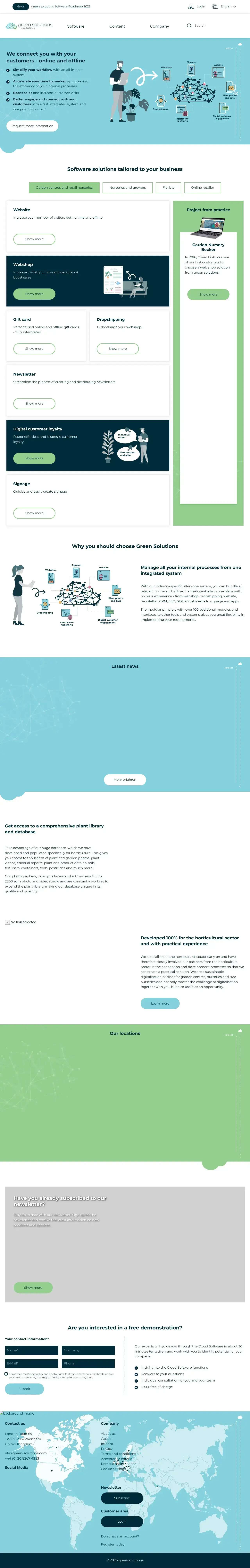 Screenshot von Green Solutions