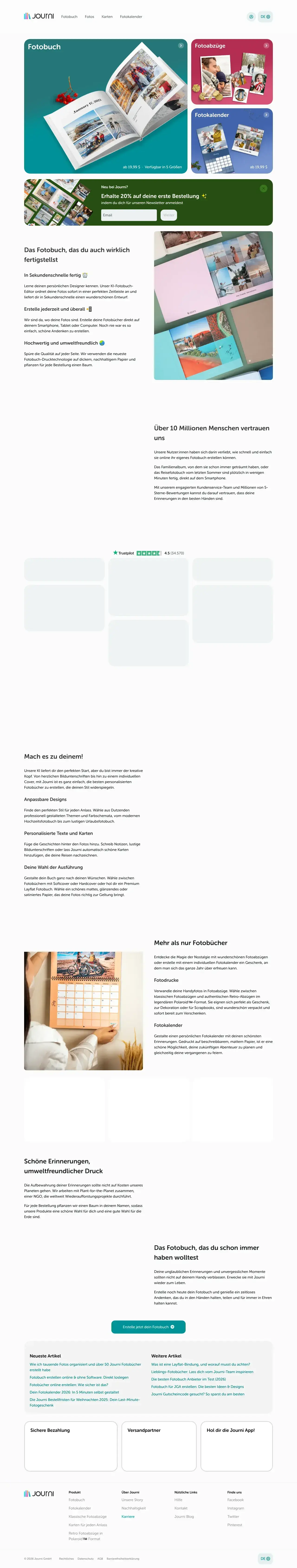 Screenshot von Journi