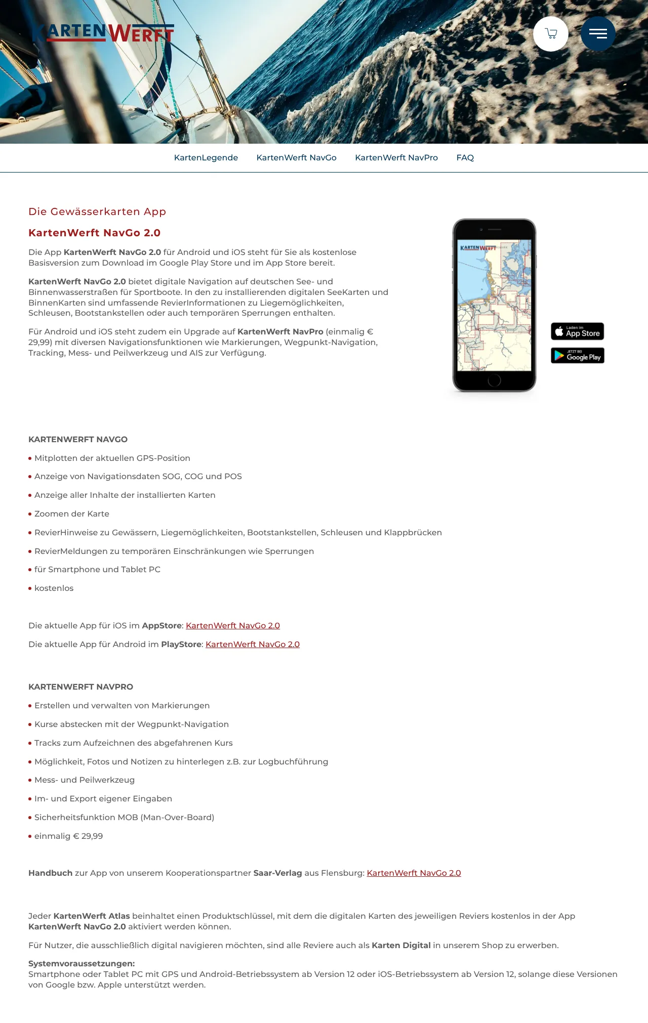 Screenshot von KartenWerft NavGo 2.0