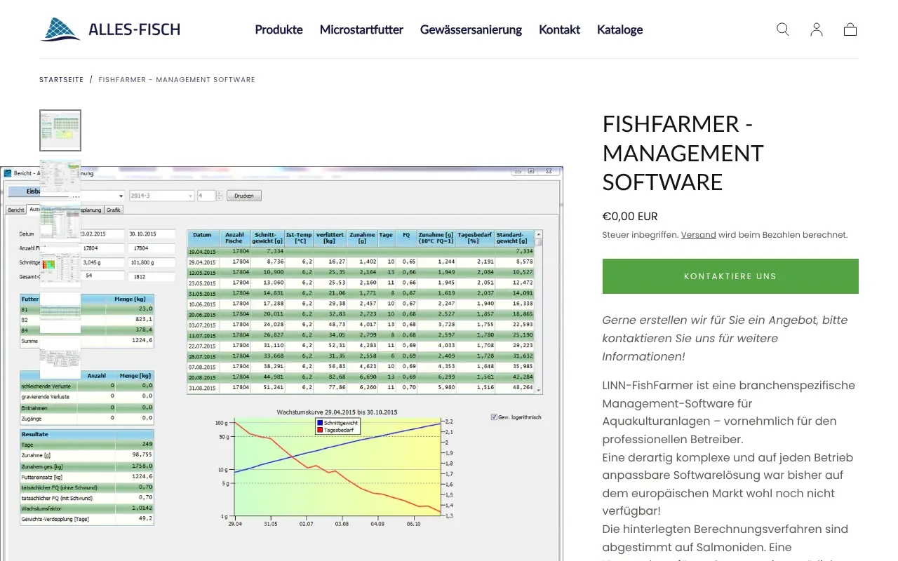 LINN-FishFarmer Management Software