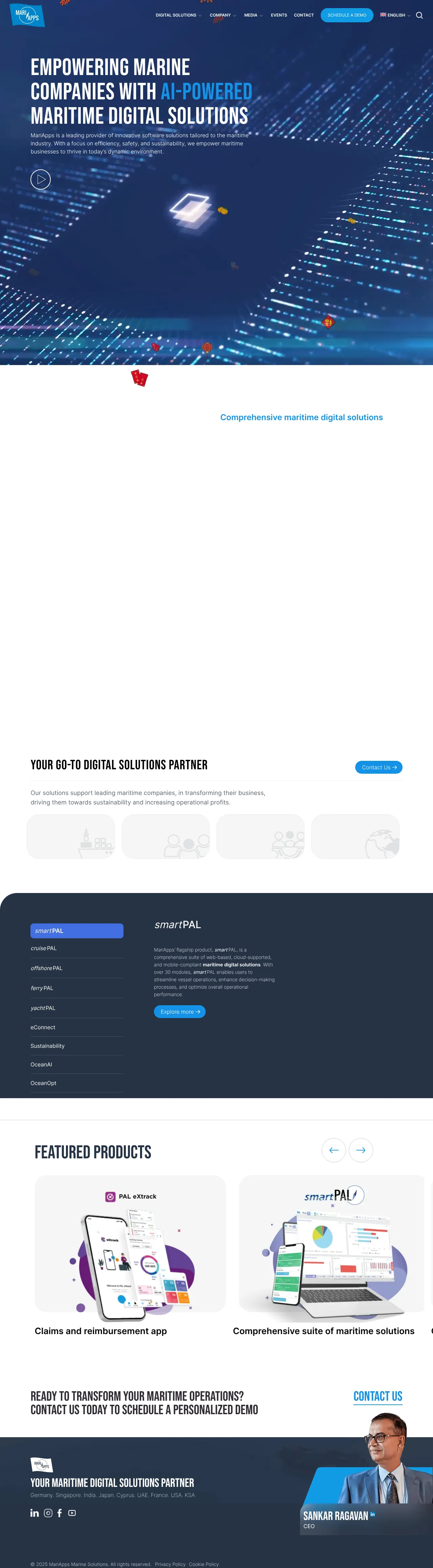 Screenshot von MariApps Marine Solutions