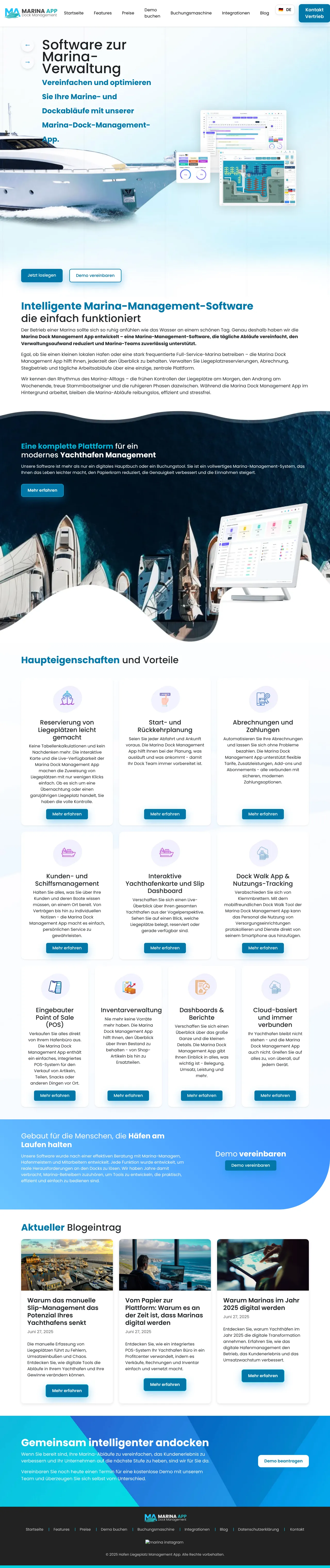 Marina Dock Management App