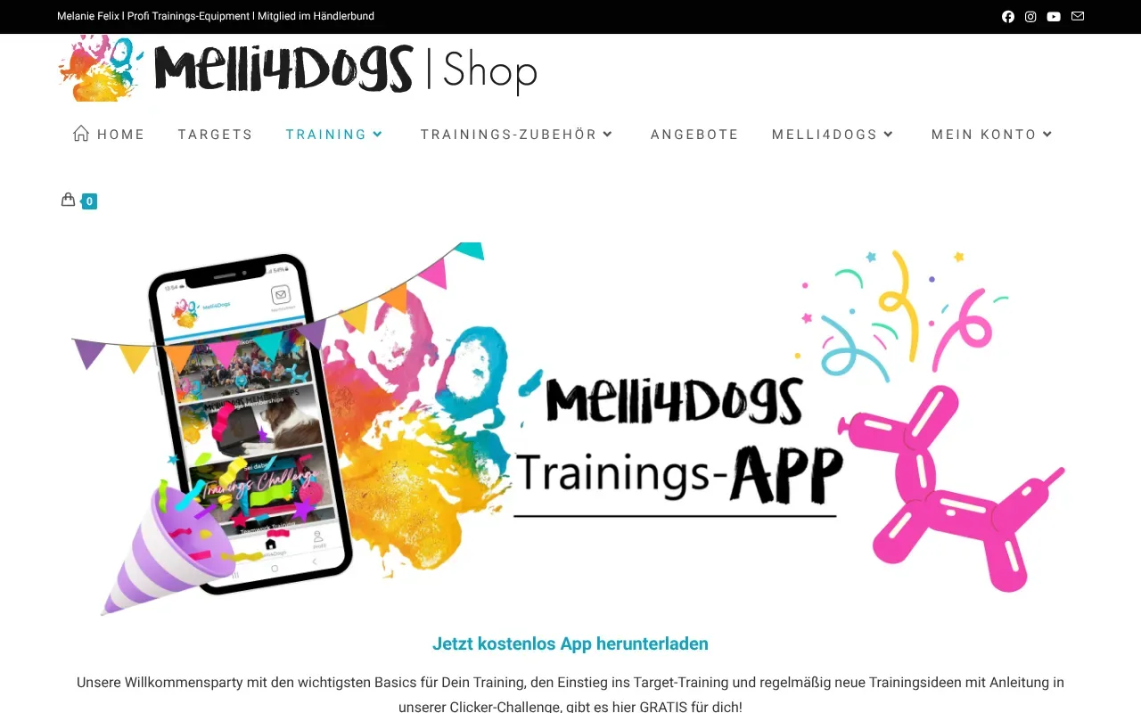 Melli4Dogs Trainings-App