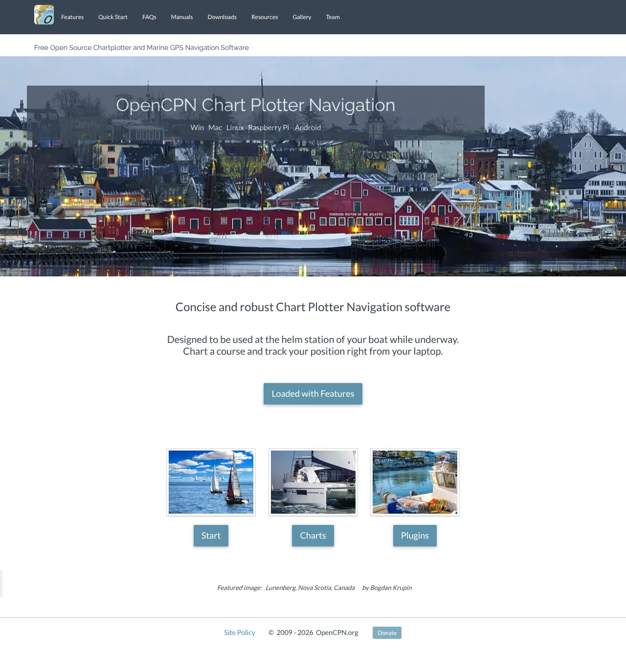 Screenshot von OpenCPN