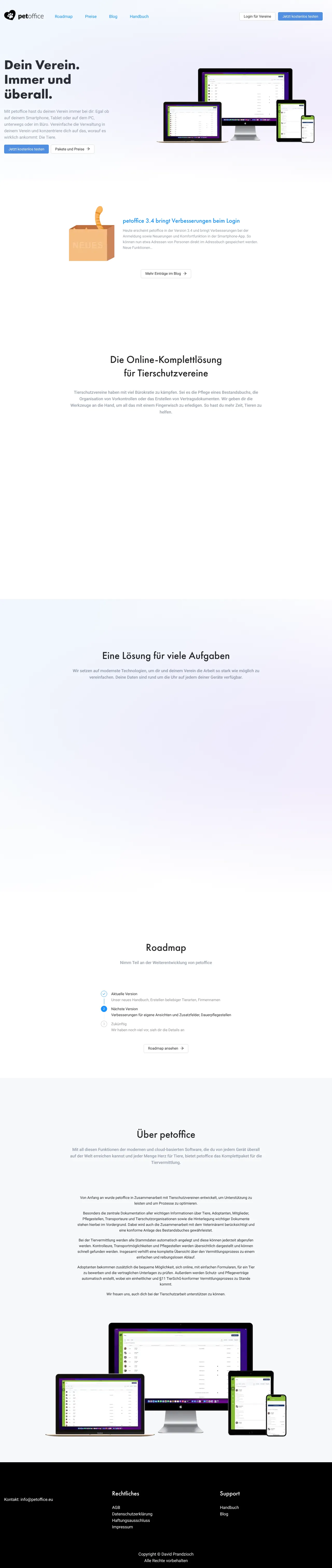 Screenshot von petoffice