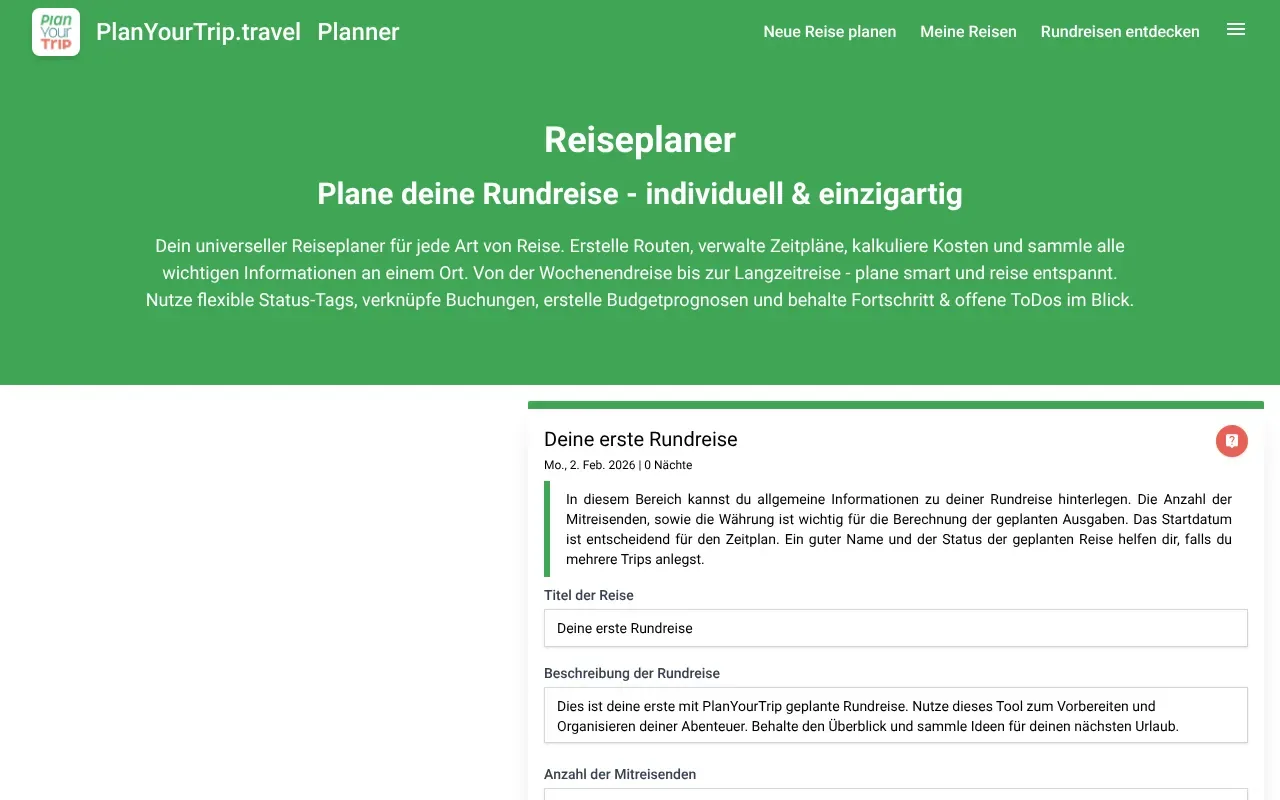PlanYourTrip Travel Planner