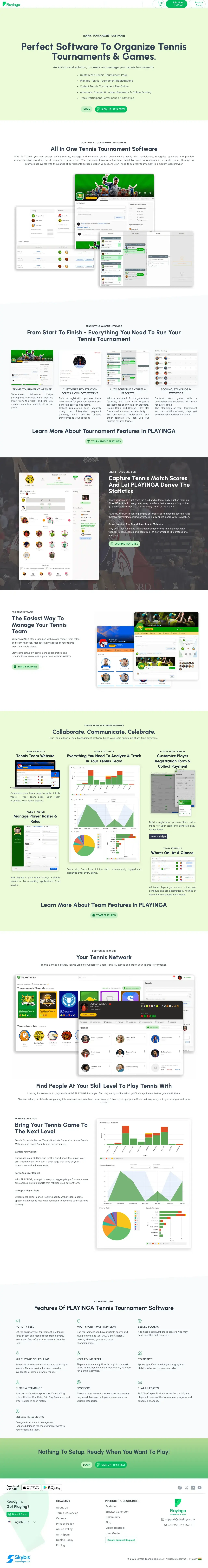 PLAYINGA Tennis Tournament Software