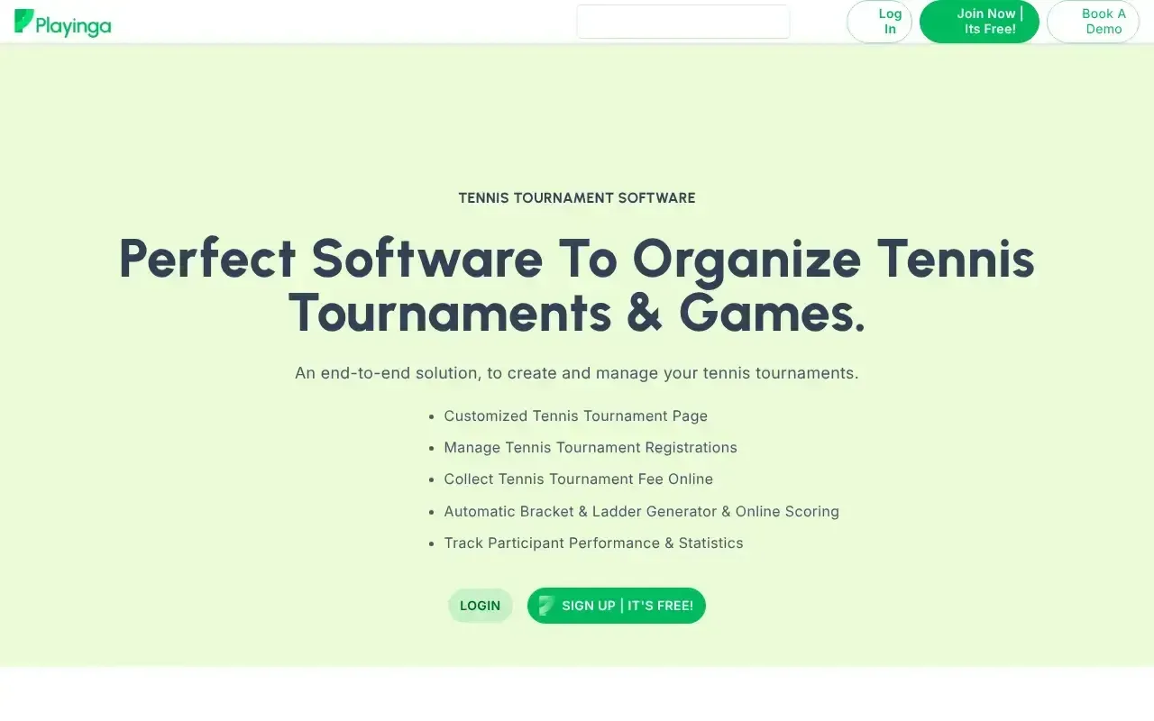 PLAYINGA Tennis Tournament Software