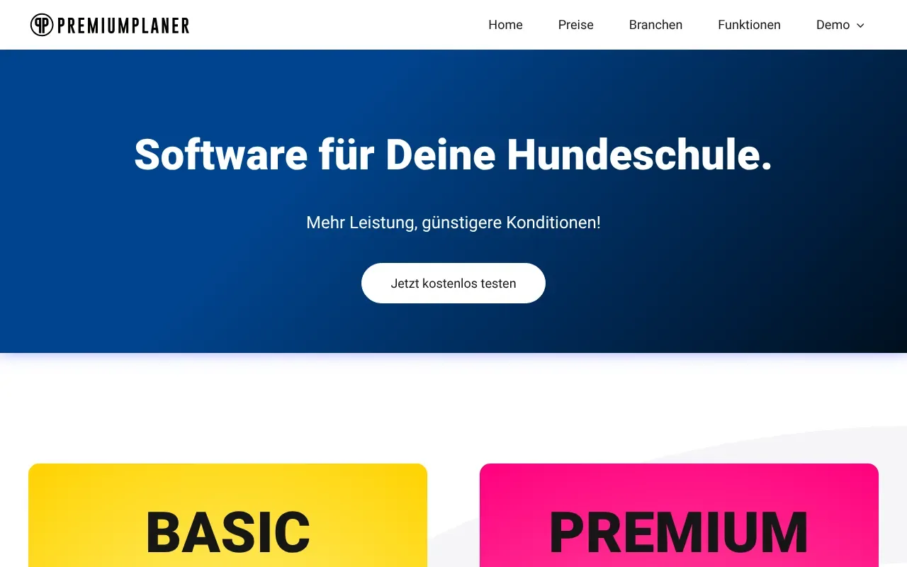 PREMIUMPLANER für Hundeschulen