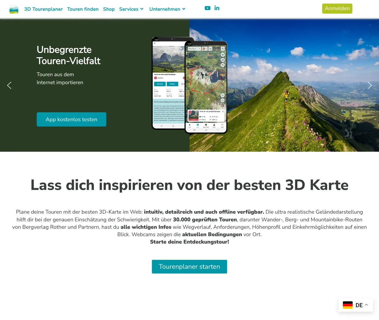 Screenshot von RealityMaps