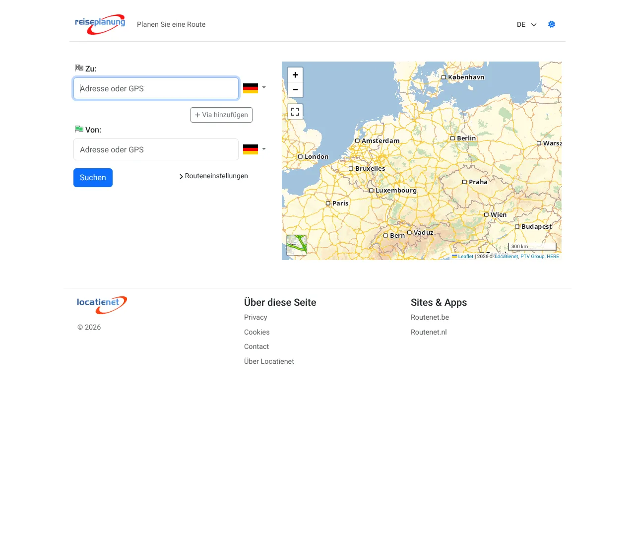 Reiseplanung.de Routenplaner