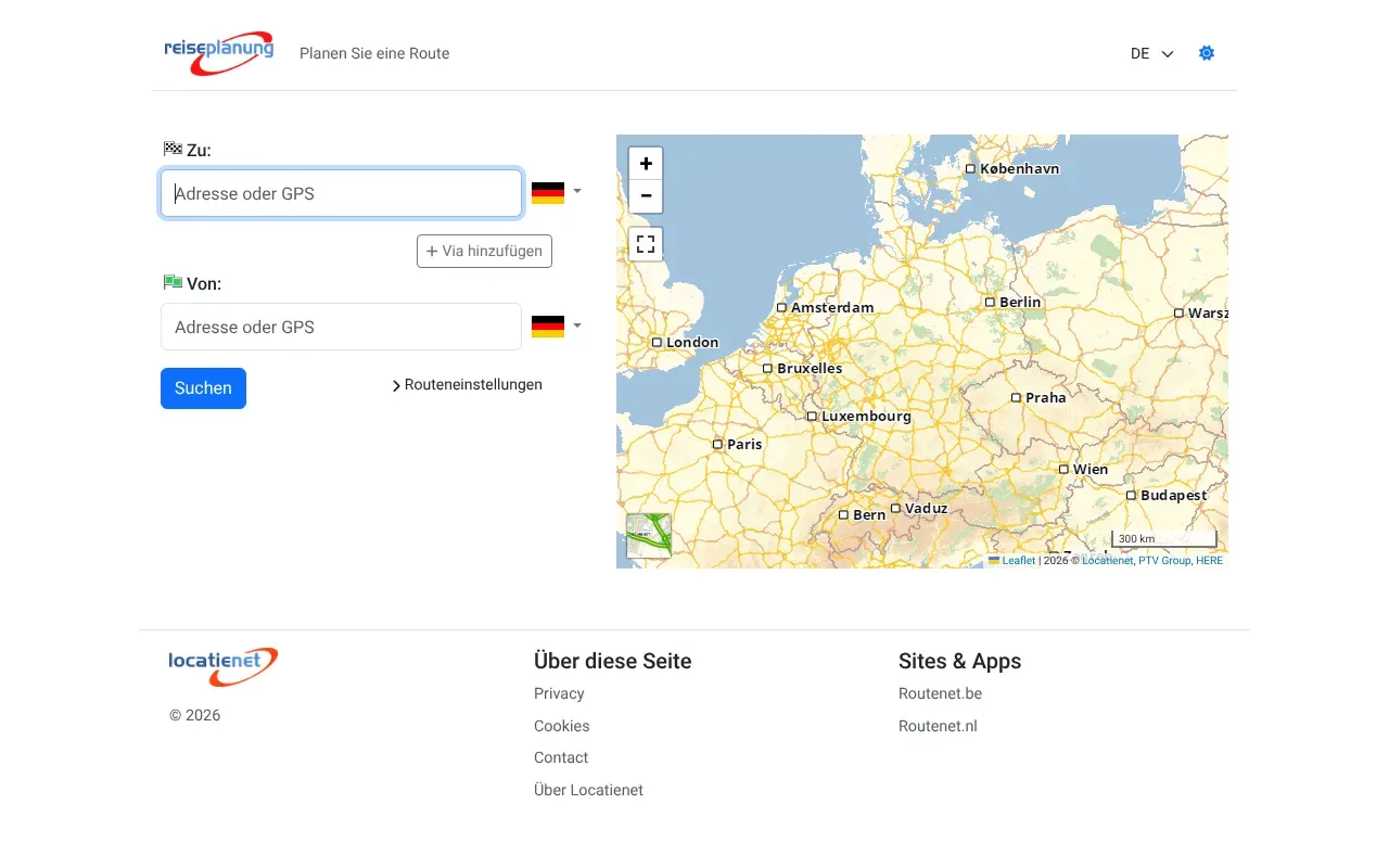 Reiseplanung.de Routenplaner