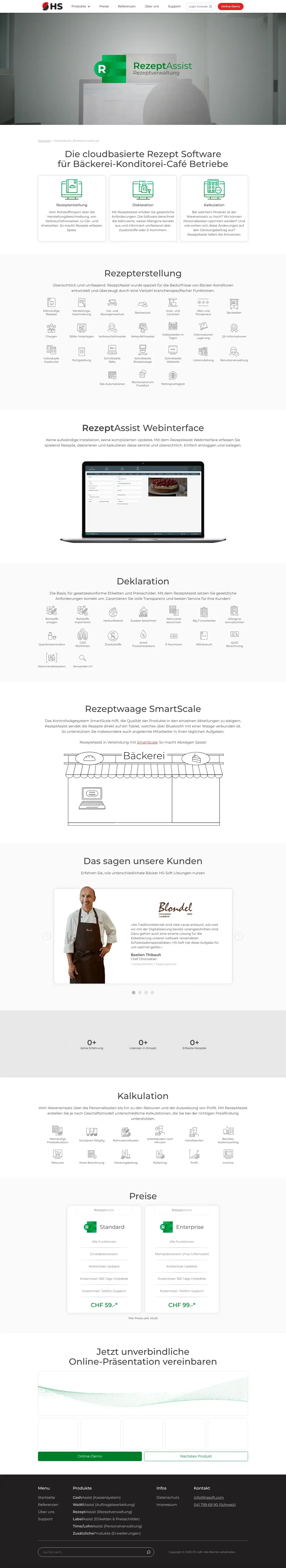 Screenshot von RezeptAssist