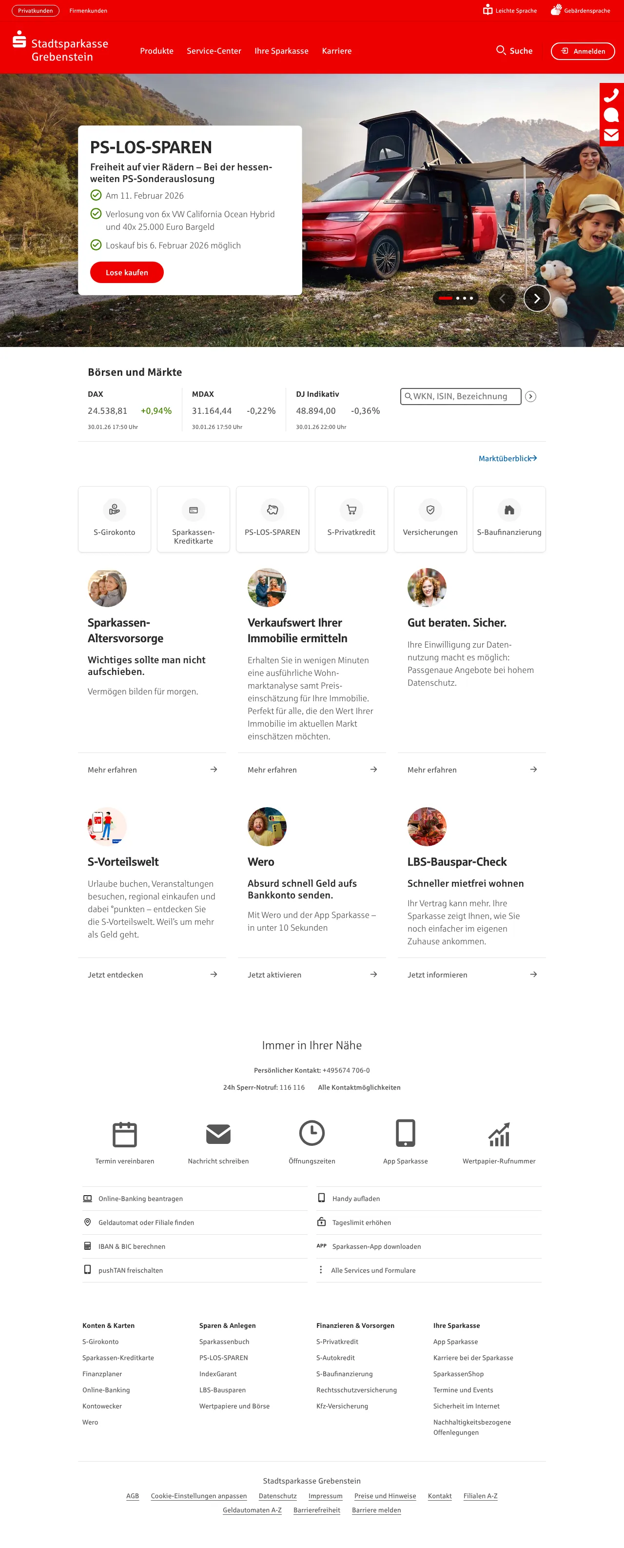 Screenshot von S-Verein