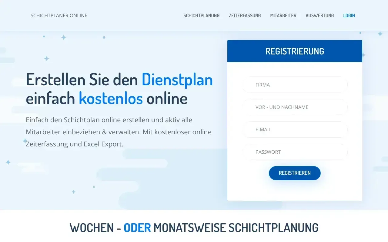 Schichtplaner Online