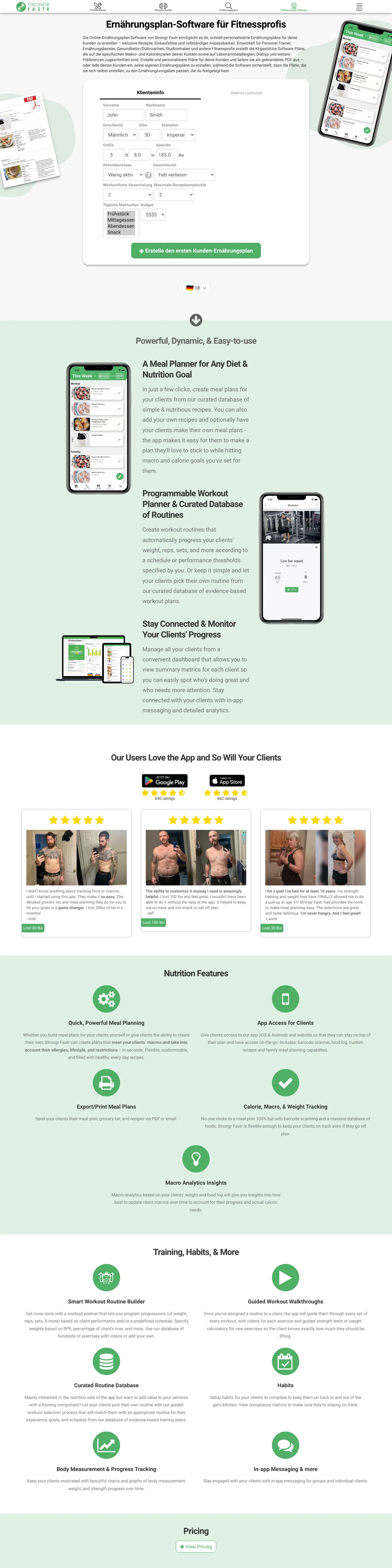 Screenshot von Strongr Fastr