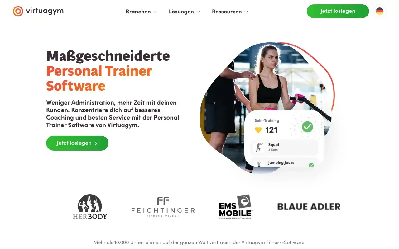 Virtuagym Personal Trainer Software