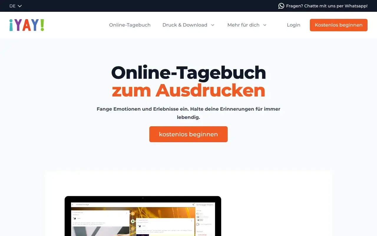 YAY Online-Tagebuch