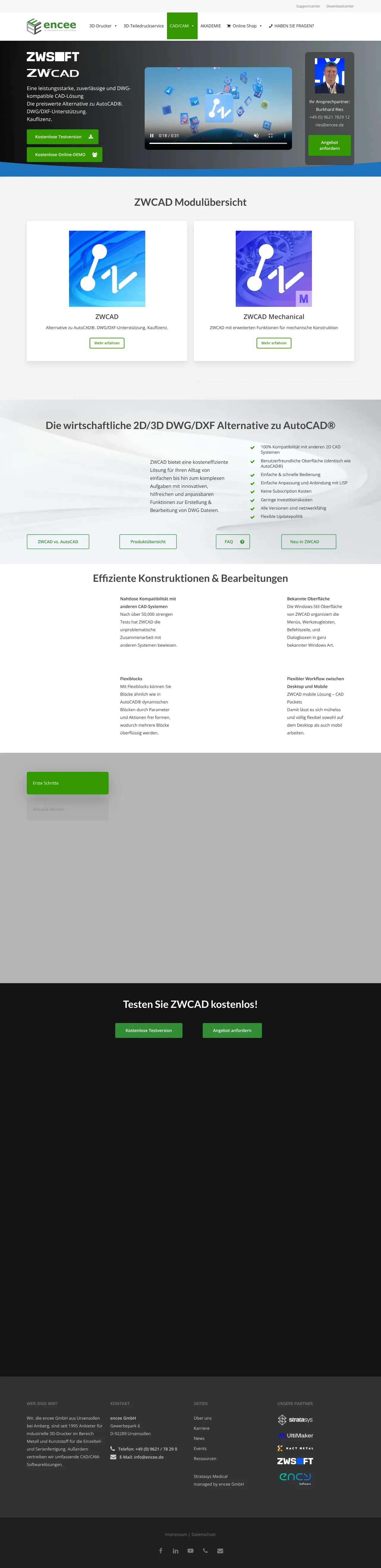 Screenshot von ZWCAD